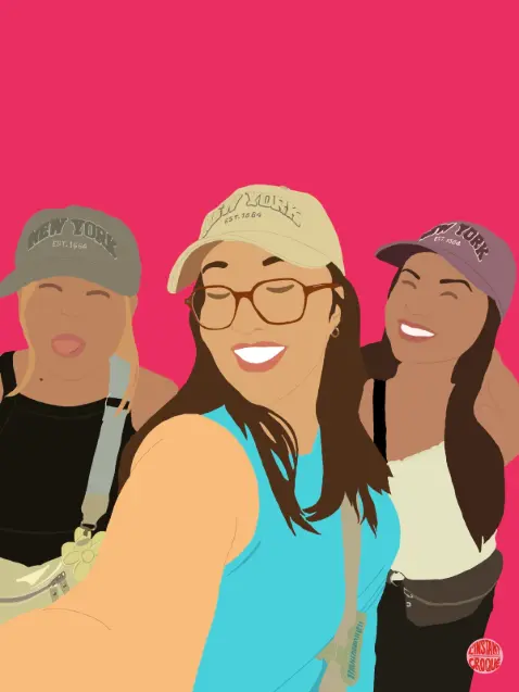 Portrait à croquer - Fond uni (1 personne, Envoi numérique)